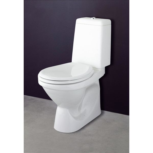 WC-sete Svedbergs 90739 hvit, uten demping 