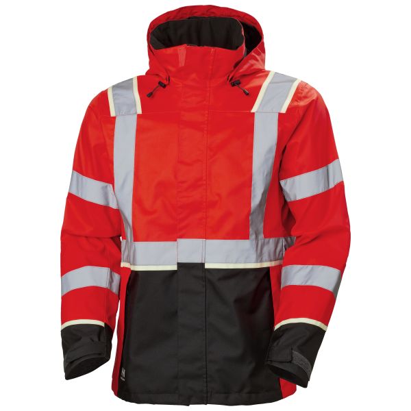 Shelljakke Helly Hansen Workwear UC-ME 71185_169 Bemærk, rød/sort Hi-Vis, rød/sort XXL