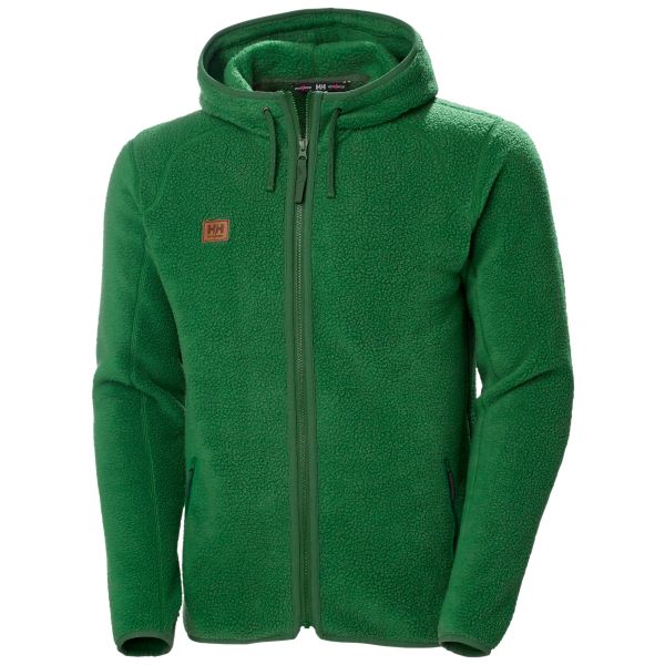 Pelsfiberjakke Helly Hansen Workwear Heritage 72183_460 med hætte, grøn Grøn XXL