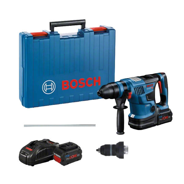 Slagboremaskine Bosch GBH 18V-34 CF med batteri og oplader 