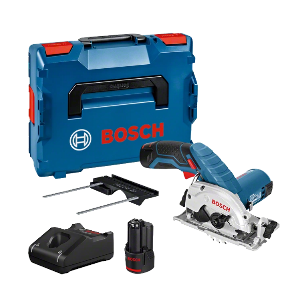 Metalrundsav Bosch GKS 12V-26 med batteri og oplader 