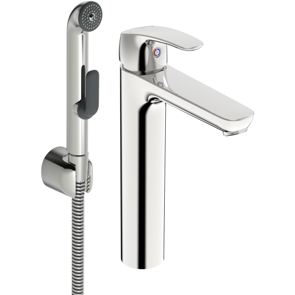 Håndvaskarmatur Oras Safira topmodel, med Bidetta 