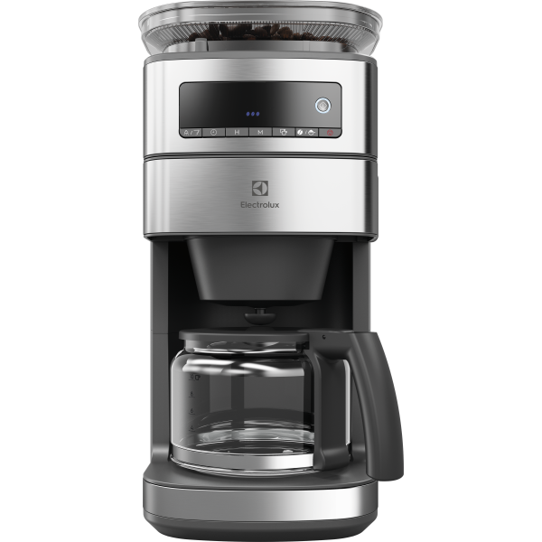 Kaffebryggare Electrolux E6CM1-5ST med kvarn, svart/silver, 915 W 