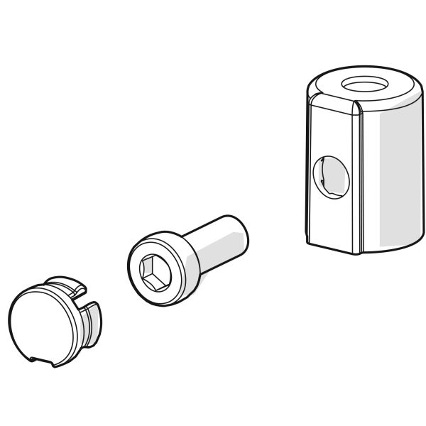 Lukkeprop Oras 1012105V med skrue og hylse 