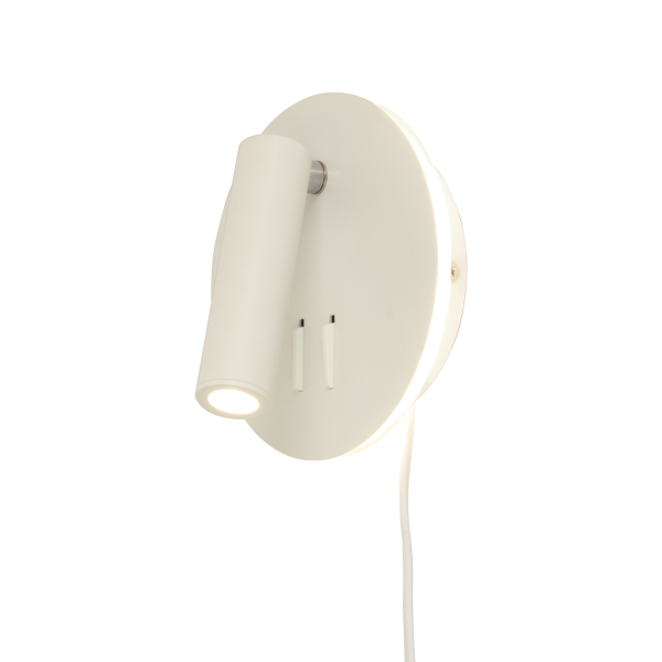 Vägglampa Aneta Lighting Ace 60012-01 6/3 W LED, vit 