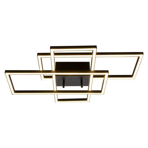 Plafond Aneta Lighting New York 16024-15 45 W, LED, svart 