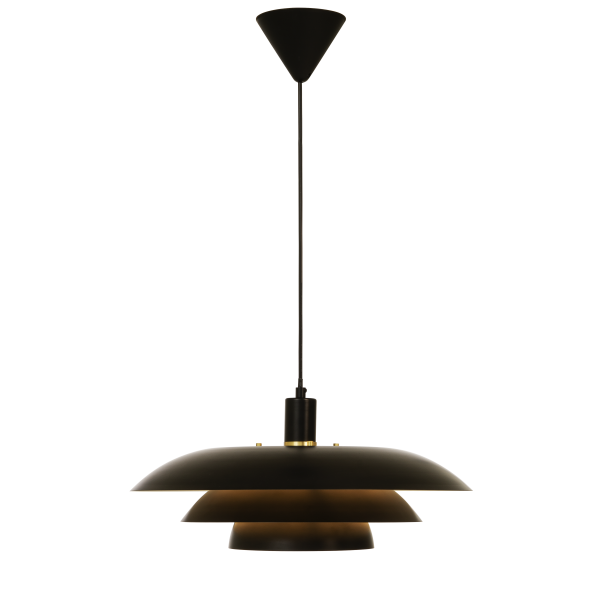 Taklampa Aneta Lighting Epsilon 15108-15 Ø45 cm, E27, svart 
