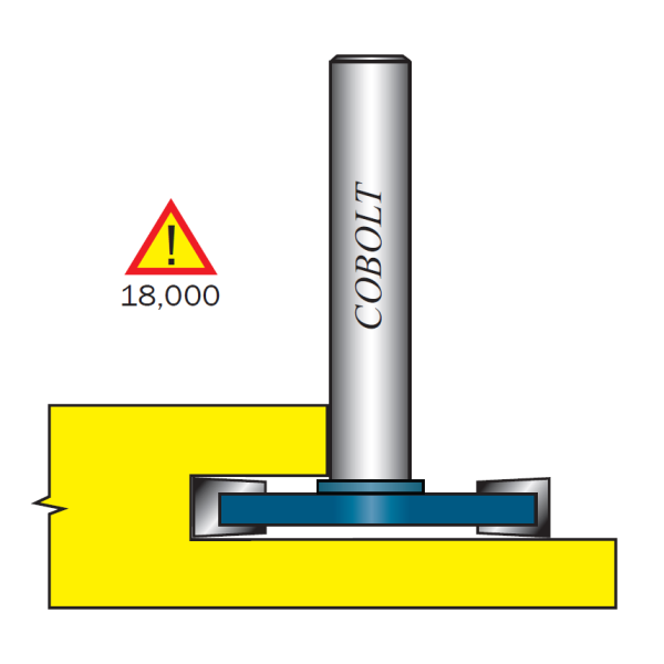 Skivenotfres Cobolt 213-020 uten lager L=2 mm, D=36