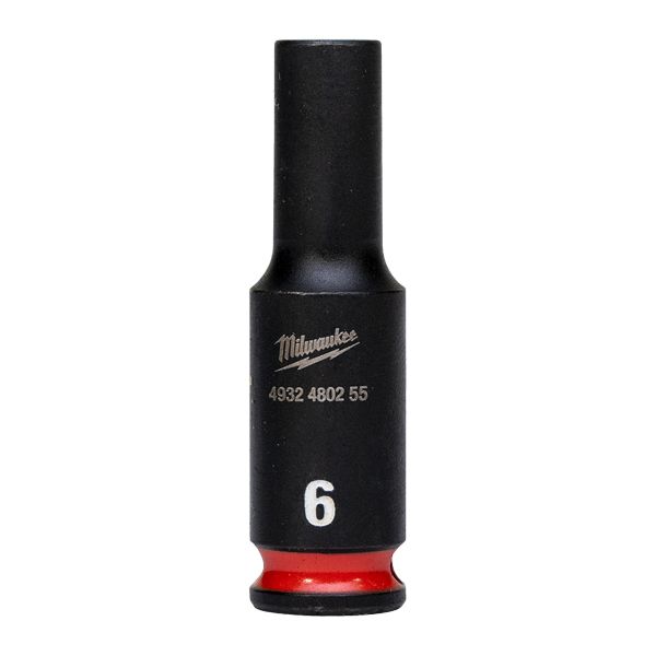 Kraftpipe Milwaukee 4932480255 1/4", SHOCKWAVE, dybde 6 mm