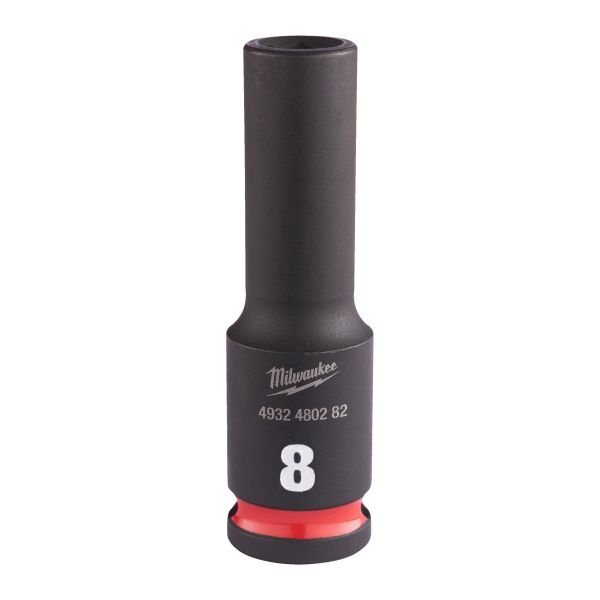 Kraftpipe Milwaukee 4932480282 3/8", SHOCKWAVE, dybde 8 mm