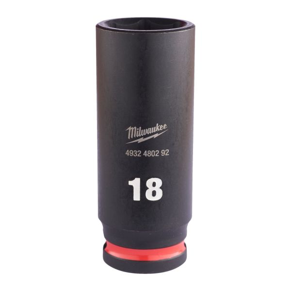 Krafthylsa Milwaukee 4932480292 3/8", SHOCKWAVE, djup 18 mm