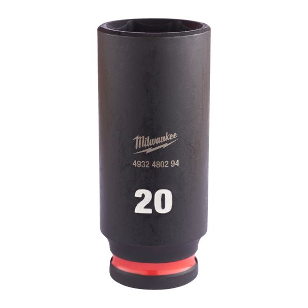 Krafthylsa Milwaukee 4932480294 3/8", SHOCKWAVE, djup 20 mm