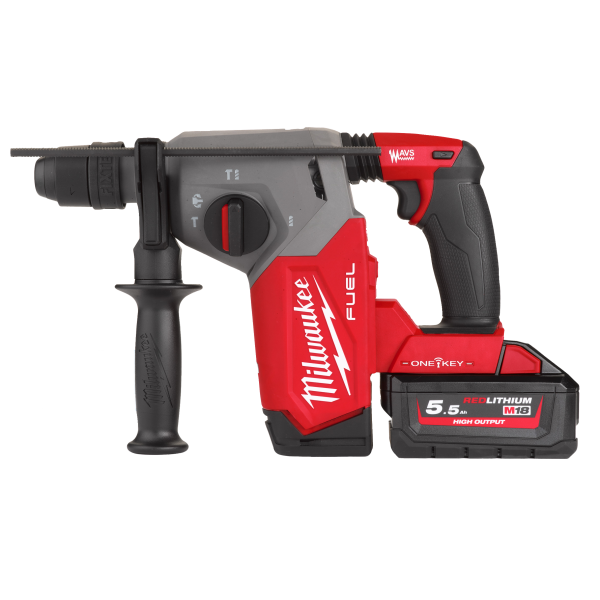 Slagboremaskine Milwaukee M18 ONEFHX-552X med batteri og oplader 