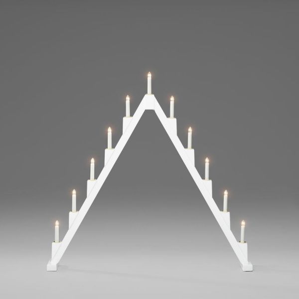 Adventsljusstake Konstsmide 3592-210 vit, 11 ljus 