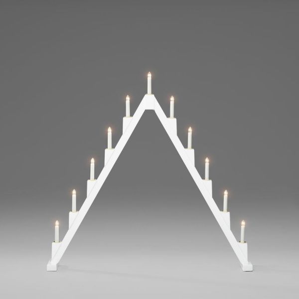 Sähkökynttelikkö Konstsmide 3592-210 valkoinen, 11 kynttilää 