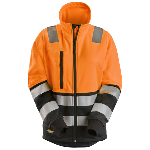 Fleecejacka Snickers Workwear 8073 varsel, orange/svart XS