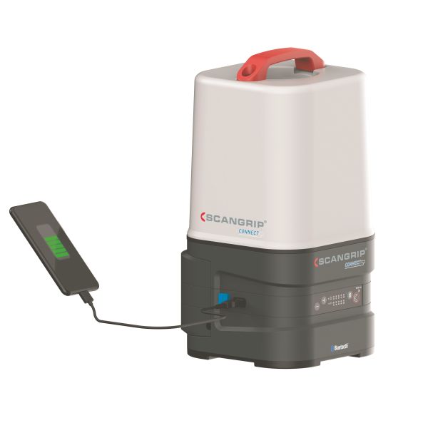Arbejdslampe SCANGRIP AREA 10 CONNECT med Bluetooth, uden batteri og oplader 