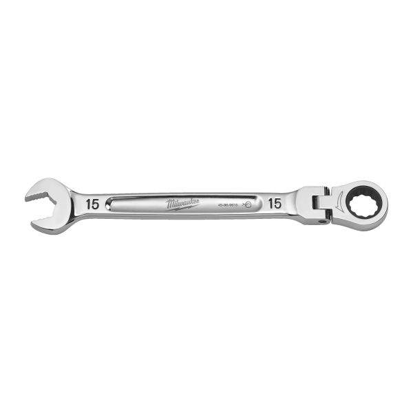 Skralle/kombinøkkel Milwaukee 4932480188 med leddhode 15 mm