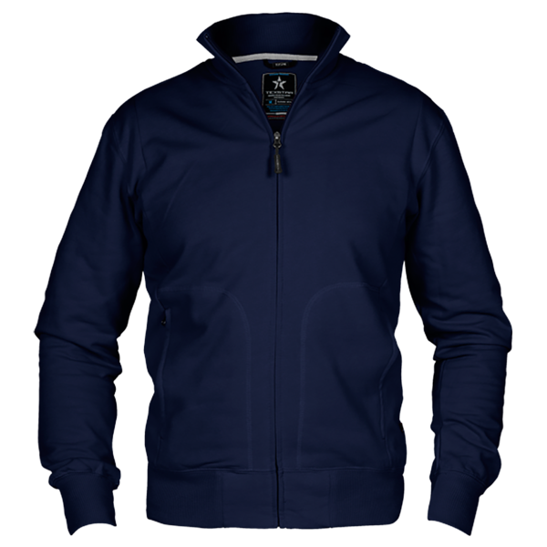 Trøje Texstar HC04 med lynlås, marineblå 