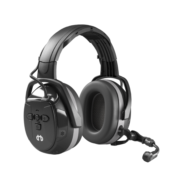 Høreværn Hellberg Xstream LD bommikrofon, Bluetooth, lytning, pandebånd 