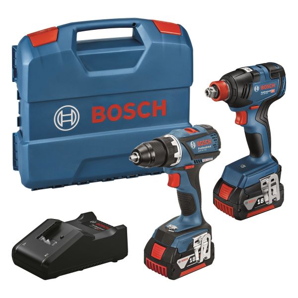 Kombikit Bosch 06019J220A med batteri och laddare 