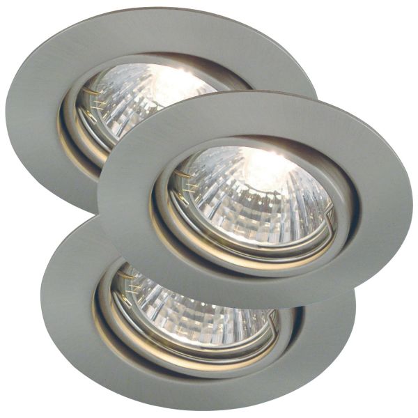 Downlight Nordlux Triton 54540132 3-pack, stål 