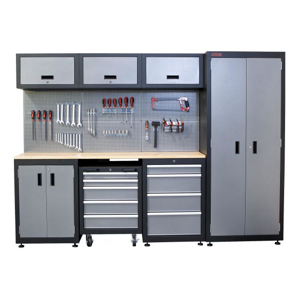 Garageindretning PELA 541054 grå/sort 