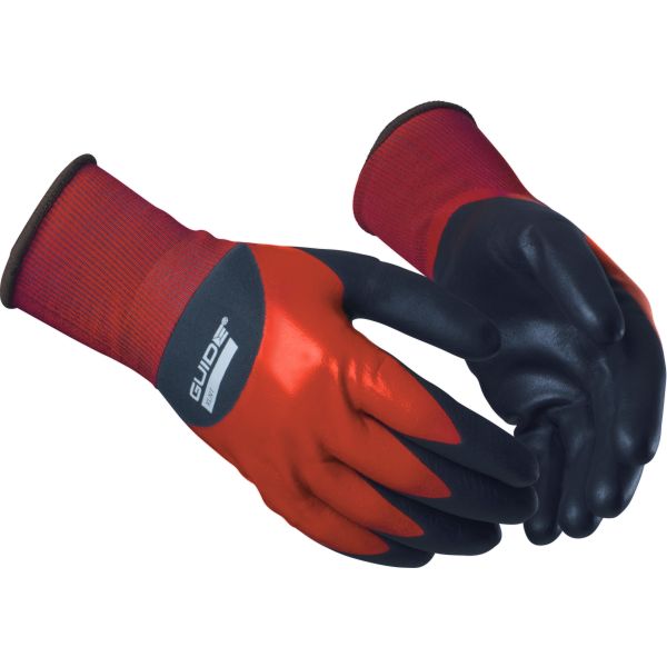 Handske Guide Gloves 9503 nitrildopp, oljegrepp, touch 7