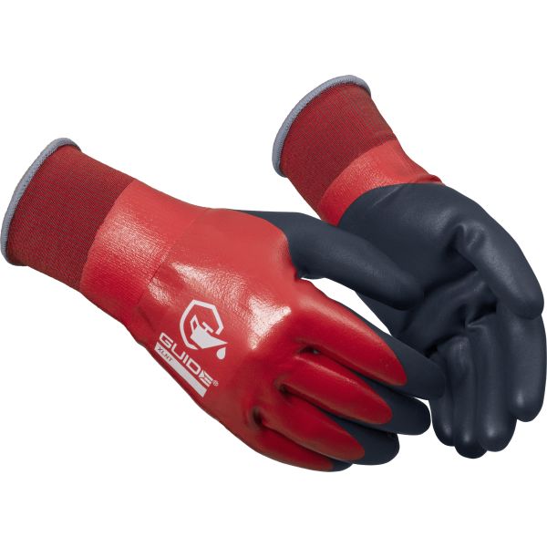 Hanske Guide Gloves 9504 nitrildyppet, oljegrep, touch 8