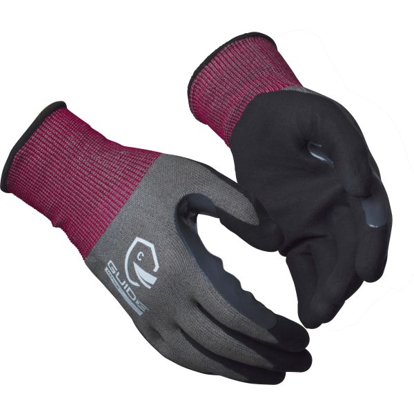 Handske Guide Gloves 6604 nitrildopp, skärskydd C, touch 6