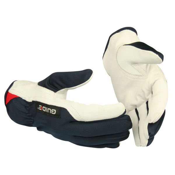 Hanske Guide Gloves 30 lær, polyester 8