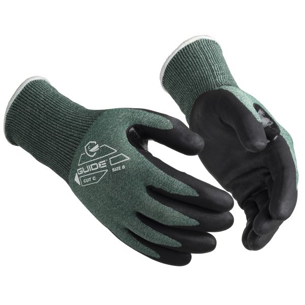 Handske Guide Gloves 330 nitril, skärskydd, touch 6