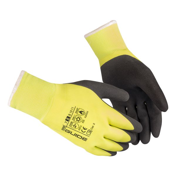 Handske Guide Gloves 590W latex, fodrad, vattentät 11