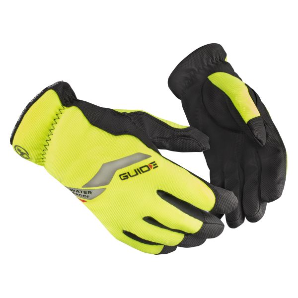 Talvikäsineet Guide Gloves 5122W synteettistä nahkaa, Hi-Viz, soveltuu kosketusnäyttöjen käyttämiseen, vuorillinen 9