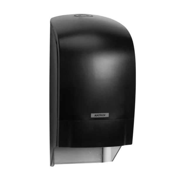 Toiletrulleskab Katrin 104605 justerbar bremse, til 2 ruller Sort