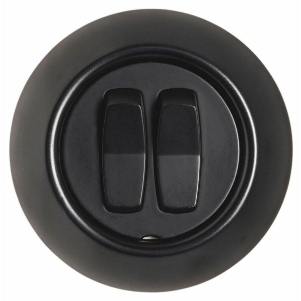 Strömbrytare Schneider Electric Renova WDE007017 infälld, svart Kron Svart