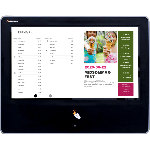 Reservations-Tavle Axema C205  