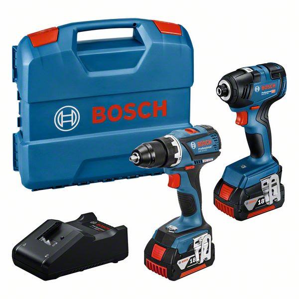 Kombikit Bosch 06019J210B med batteri och laddare 