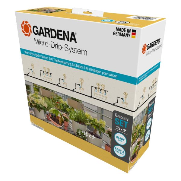 Bevattningssæt Gardena Micro-Drip-System 13401-20 til altan 
