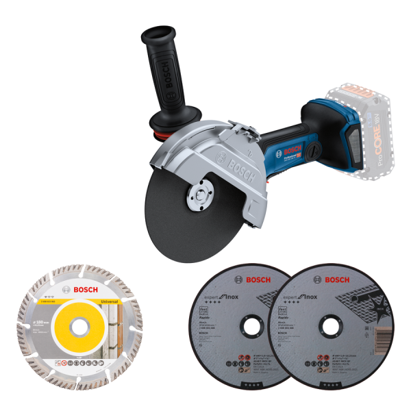 Vinkelslip Bosch GWS 18V-180 PC utan batteri och laddare 