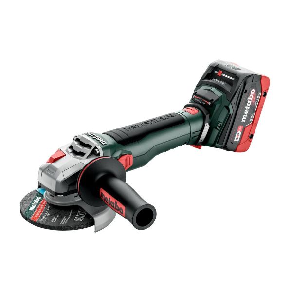 Vinkelsliber Metabo WB 18 LT BLQ BL 11-125 med batteri og oplader 
