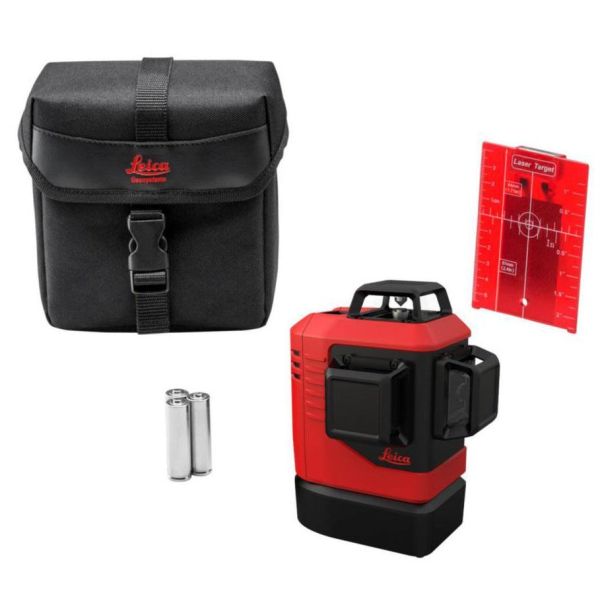 Krydslinjelaser Leica L6RS-1 Rød laser, med tilbehør 