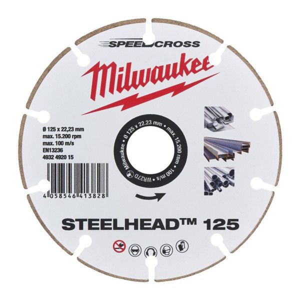 Diamantskæreskive Milwaukee Speedcross Steelhead  Ø125 mm