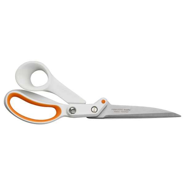 Stoffsaks Fiskars Amplify 1005225 24 cm, hvit, høyrehendt 