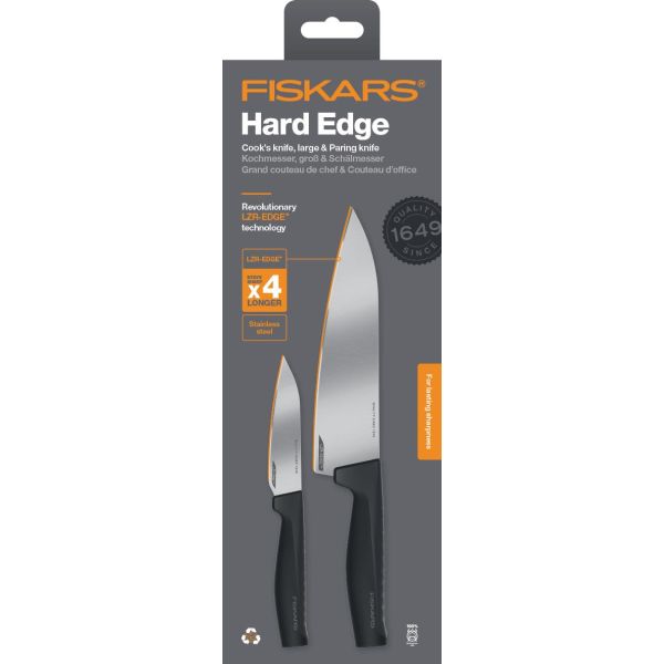 Knivset Fiskars Hard Edge 1051778 2 delar 
