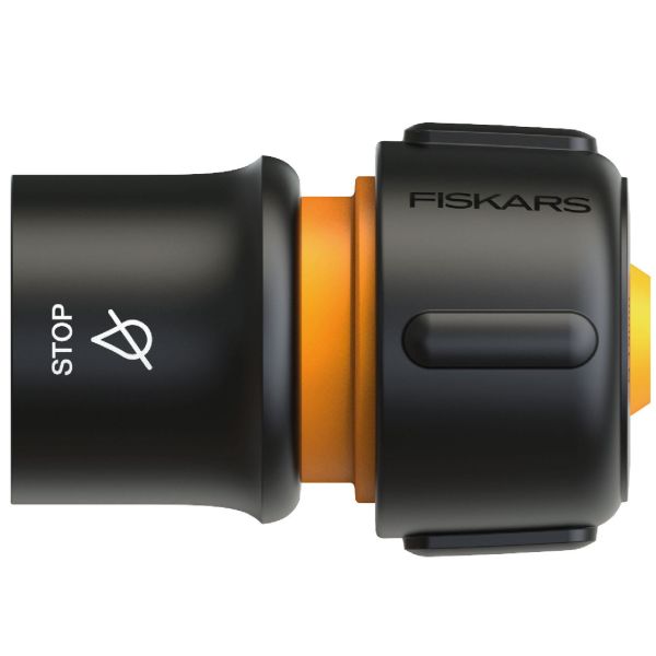 Lynkobling Fiskars 1027084 3/4", Ø19 mm, indbygget vandstop 