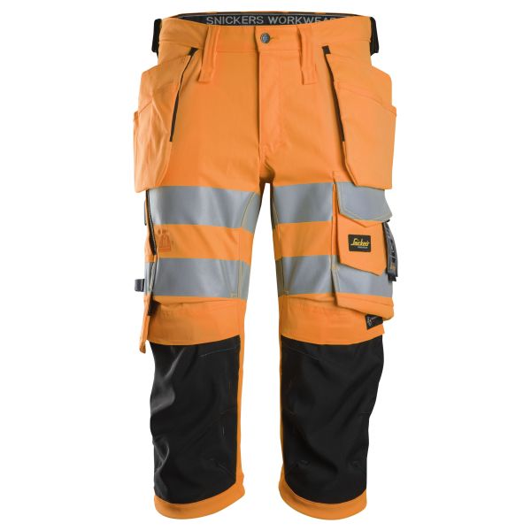 Piratbukser Snickers Workwear 6138 varsel, orange/sort Advarsel, orange/sort 44
