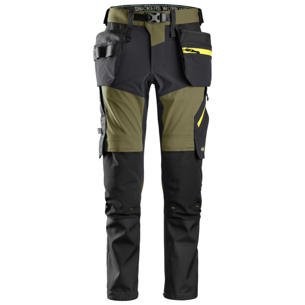Arbetsbyxa Snickers Workwear 6940 FlexiWork grön/grå 54