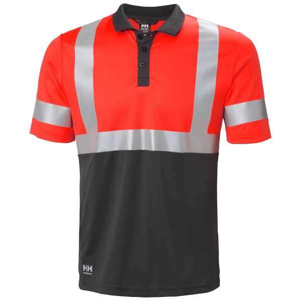 Poloskjorte Helly Hansen Workwear Addvis 79253_169 rød/svart, varsel 