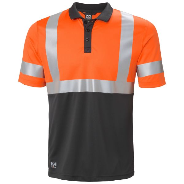 Pikétröja Helly Hansen Workwear Addvis 79253_269 orange/svart, varsel XS Orange/Svart